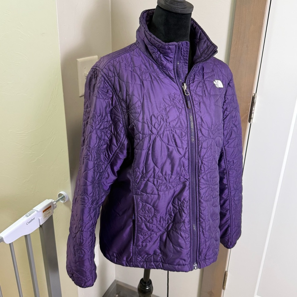 The North Face Puffer Jacket Women’s L Purple - Picture 3 of 6